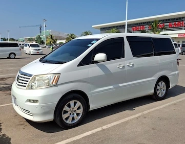 Cars for rent in Zanzibar with Drive Zanzibar Toyota Alphard 5 door silver